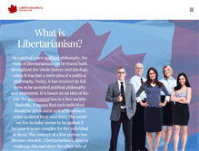 Tablet Screenshot of libertarians.ca